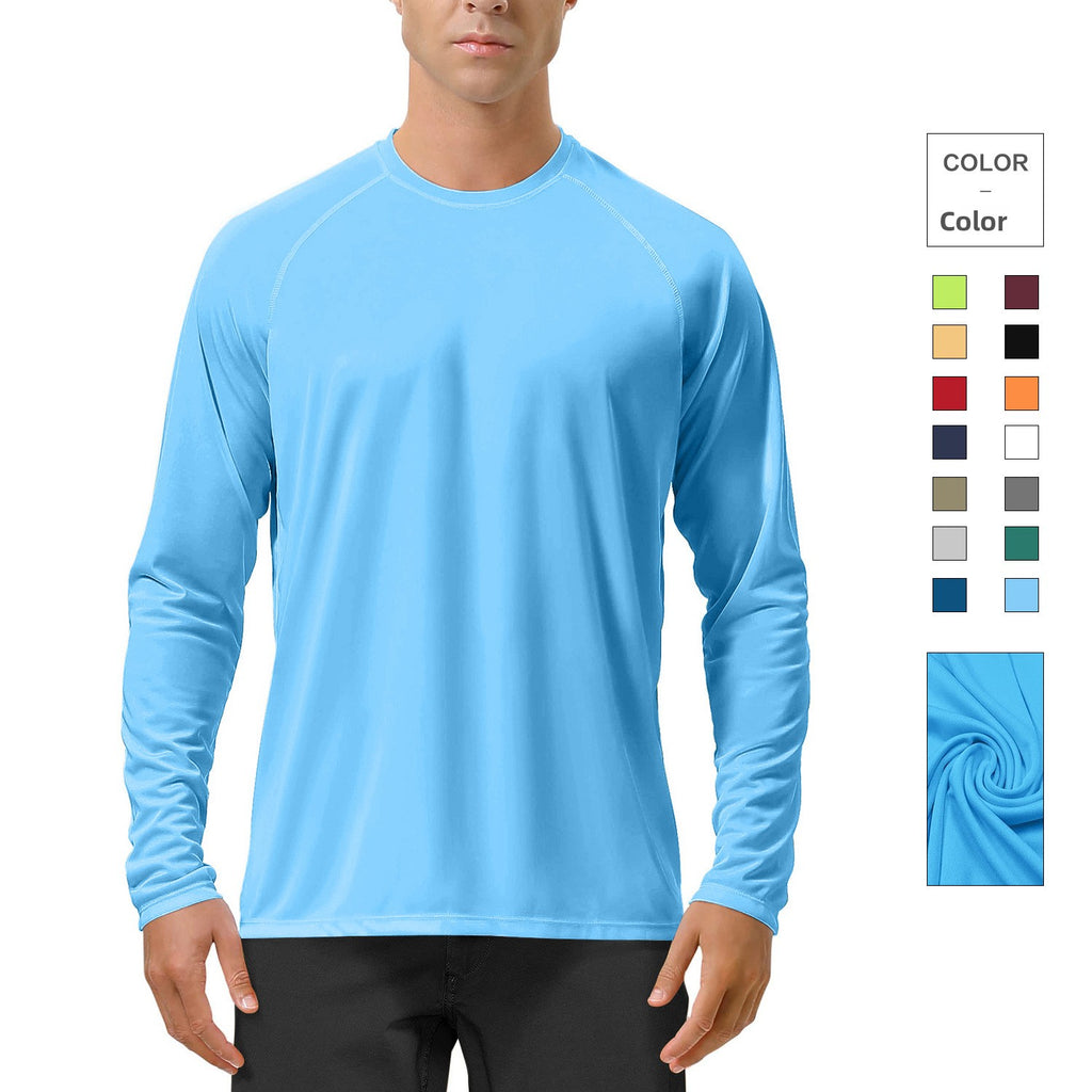 Camisa elástica de manga larga con protección solar UPF50+