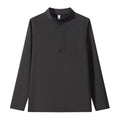Sudadera casual de hombre con medio zipper y corte holgado