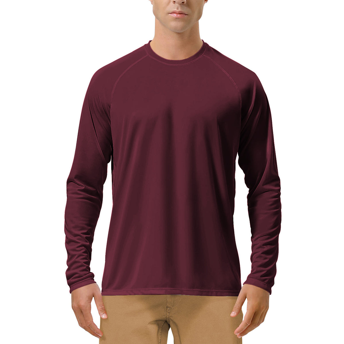 Camisa elástica de manga larga con protección solar UPF50+