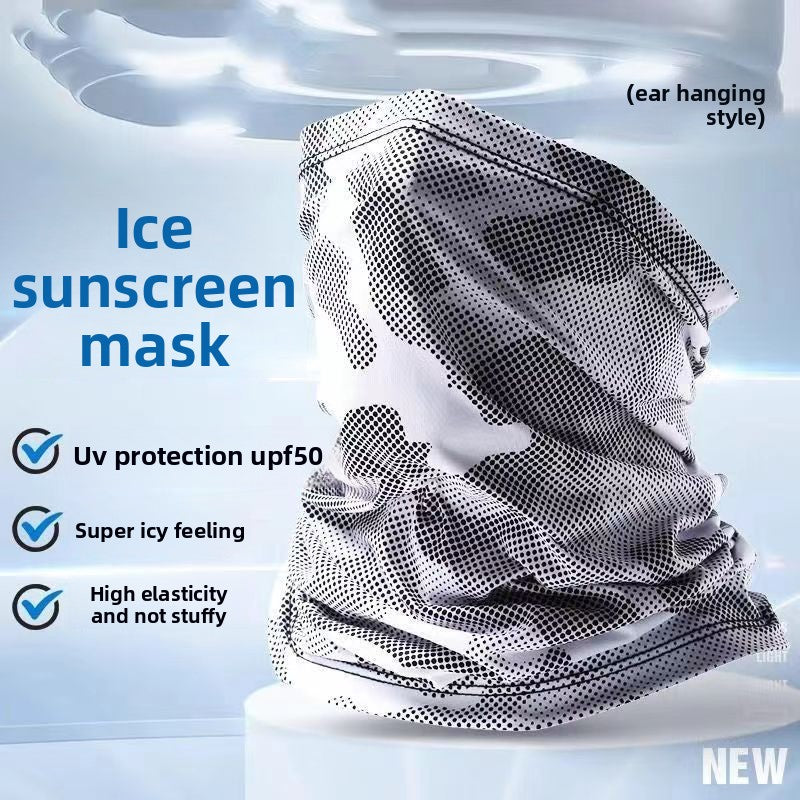 Mangas de protección solar de seda fría para hombre.
