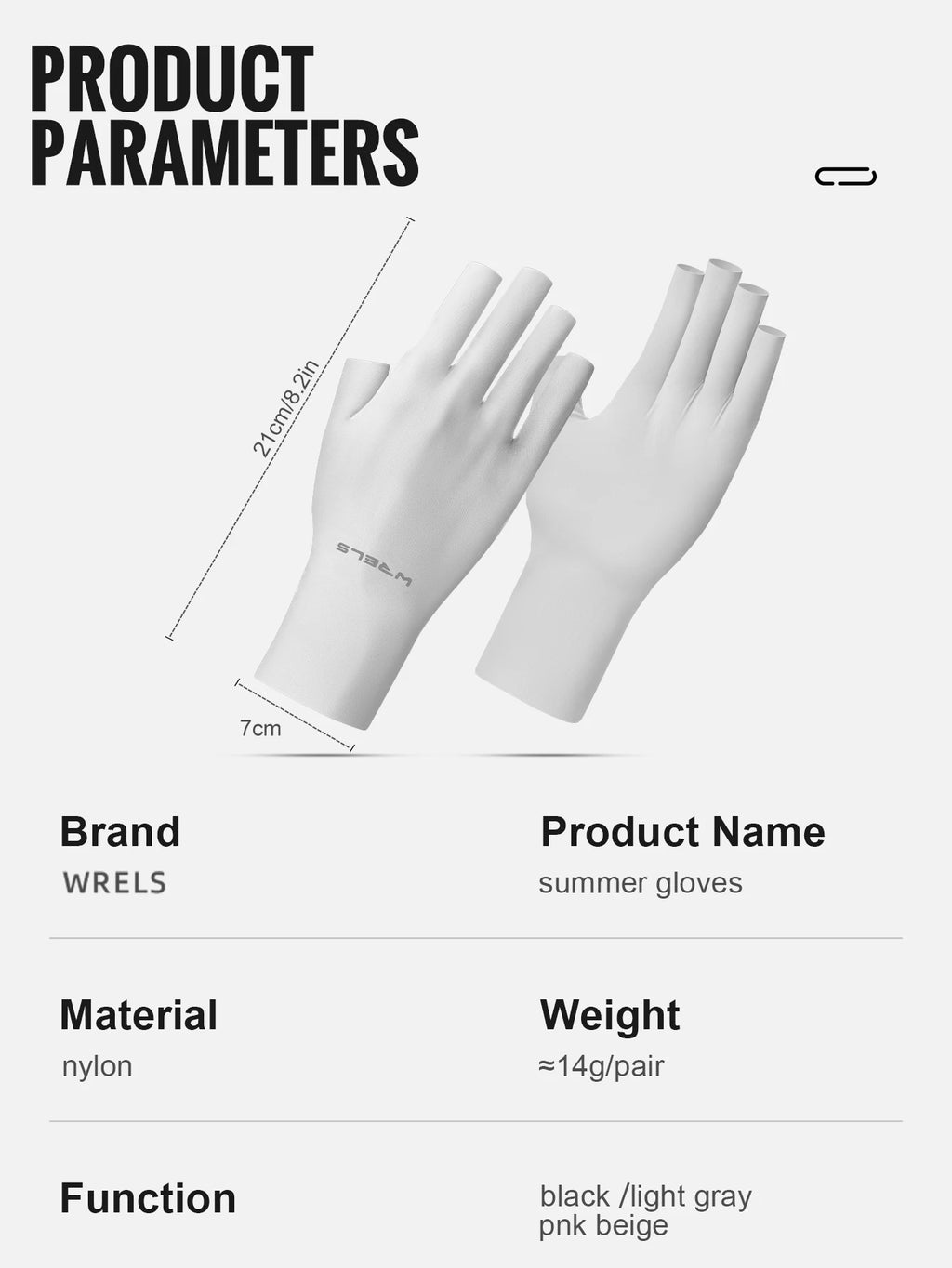Guantes sin dedos con protección UV UPF | Antideslizantes para outdoor, ciclismo y equitación