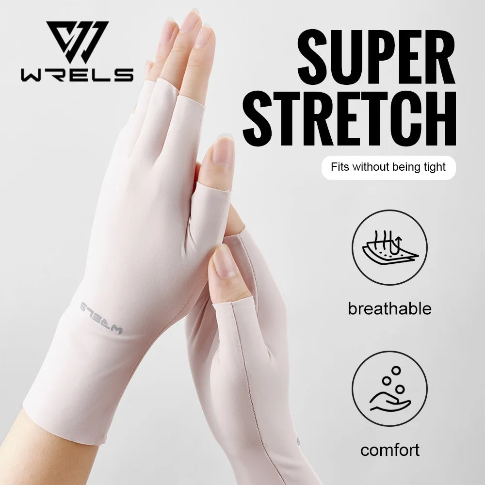 Guantes sin dedos con protección UV UPF | Antideslizantes para outdoor, ciclismo y equitación