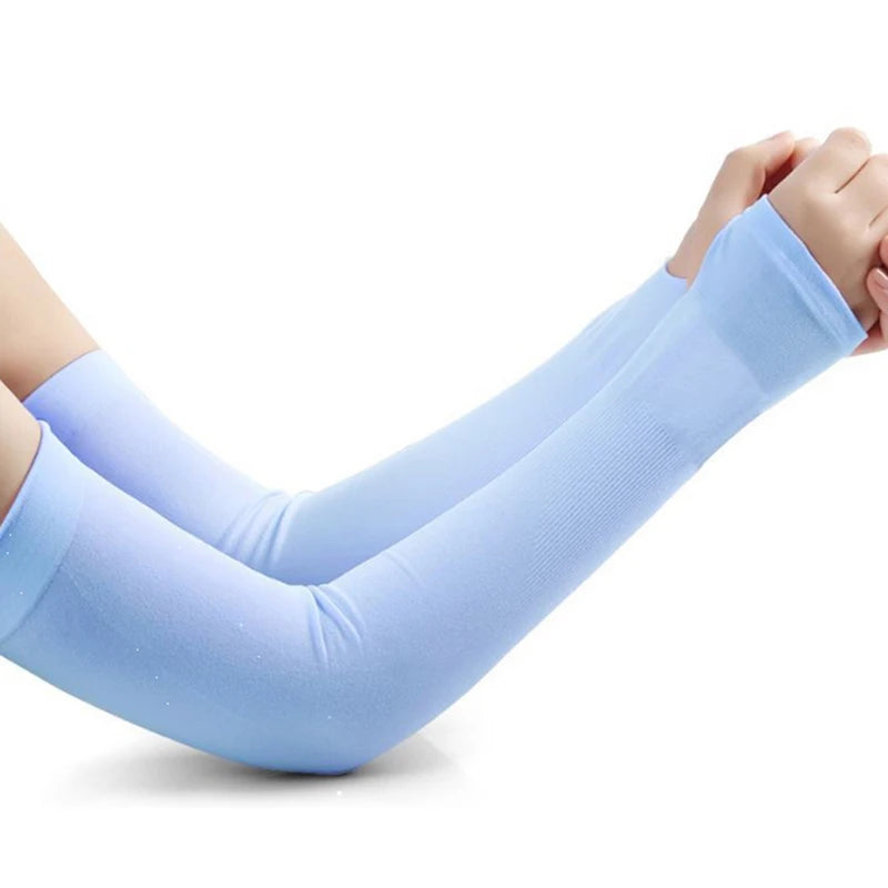 Mangas de protección solar Ice Silk UPF | Antideslizantes para ciclismo y outdoor