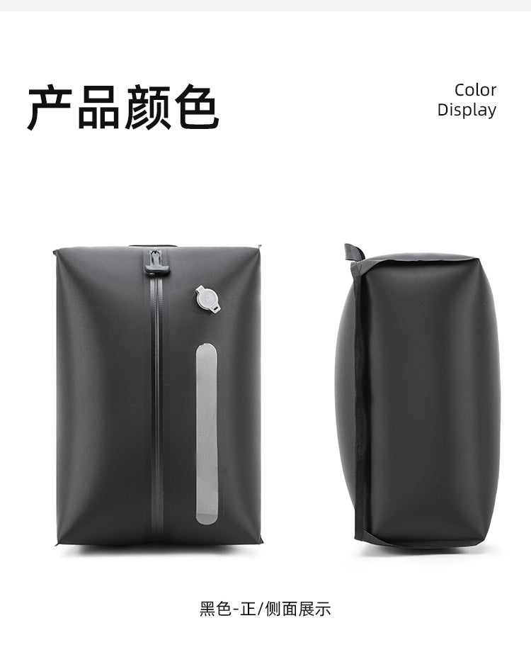 Bolsa de compresión al vacío con ventana y bomba, reutilizable, impermeable y ahorradora de espacio para equipaje y maletas.