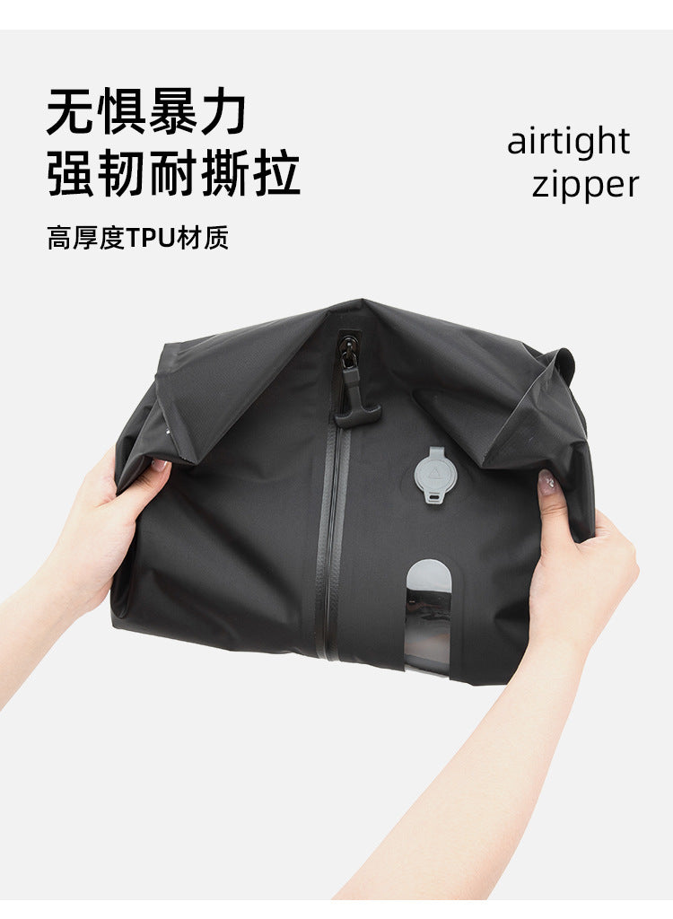 Bolsa de compresión al vacío con ventana y bomba, reutilizable, impermeable y ahorradora de espacio para equipaje y maletas.
