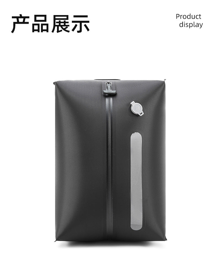 Bolsa de compresión al vacío con ventana y bomba, reutilizable, impermeable y ahorradora de espacio para equipaje y maletas.