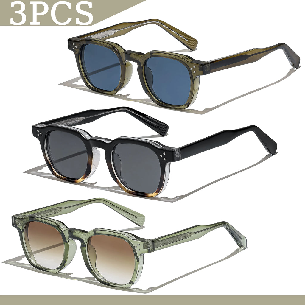 Gafas de sol cuadradas retro UV400 | Estilo punk fashion para hombre y mujer