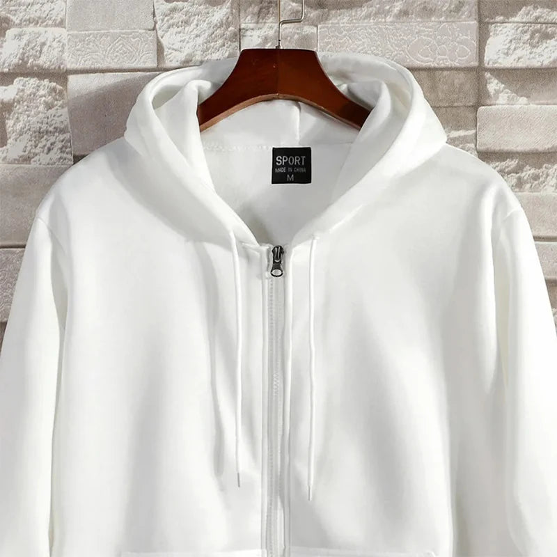 Hoodie con cierre completo – Corte holgado hombre