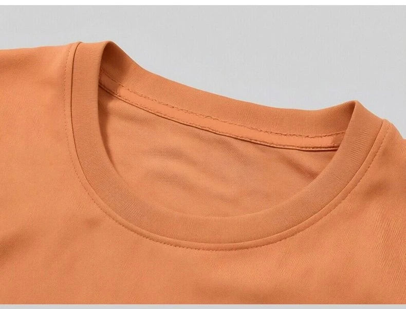 Camiseta running efecto seda fría – Mesh transpirable con protección UV