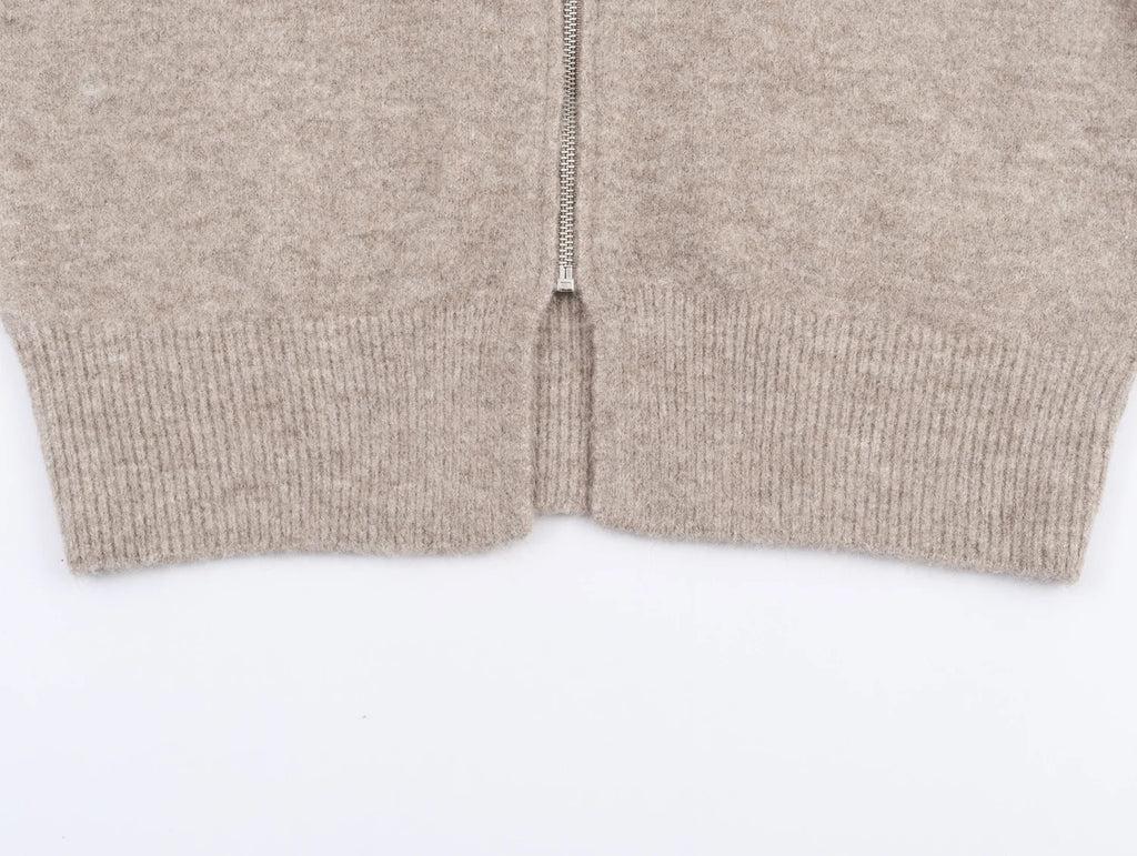 Hoodie tejido con detalle de lazo – Mujer