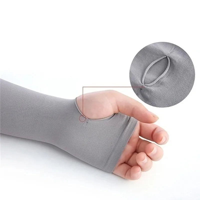 Mangas de protección solar Ice Silk UPF | Antideslizantes para ciclismo y outdoor