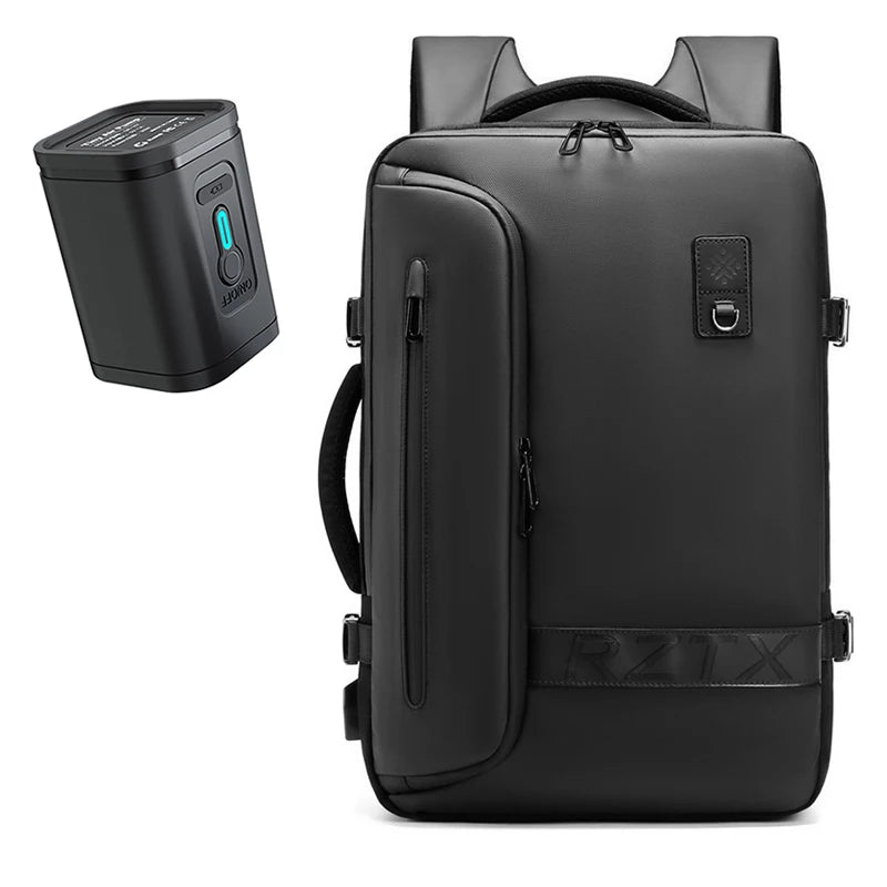 Mochila de viaje con compresión al vacío 60L | Puerto USB y compartimento para portátil