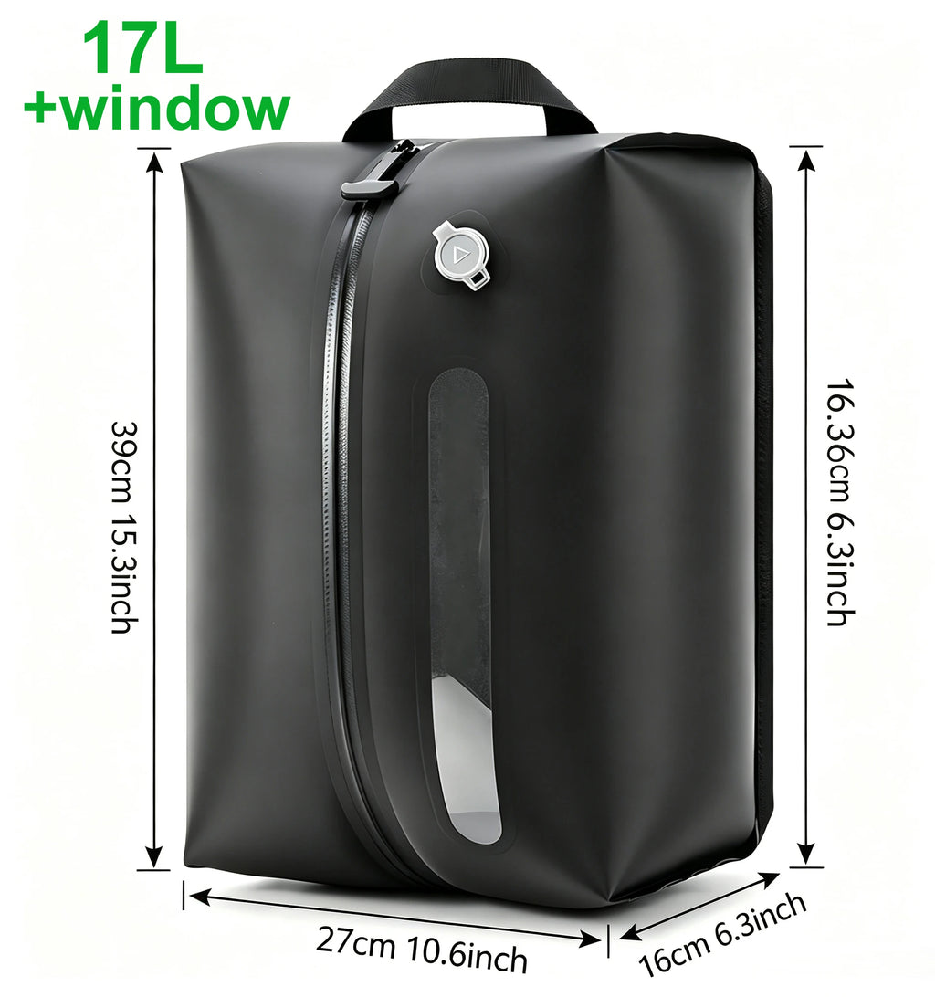 Bolsa de compresión al vacío con ventana y bomba, reutilizable, impermeable y ahorradora de espacio para equipaje y maletas.