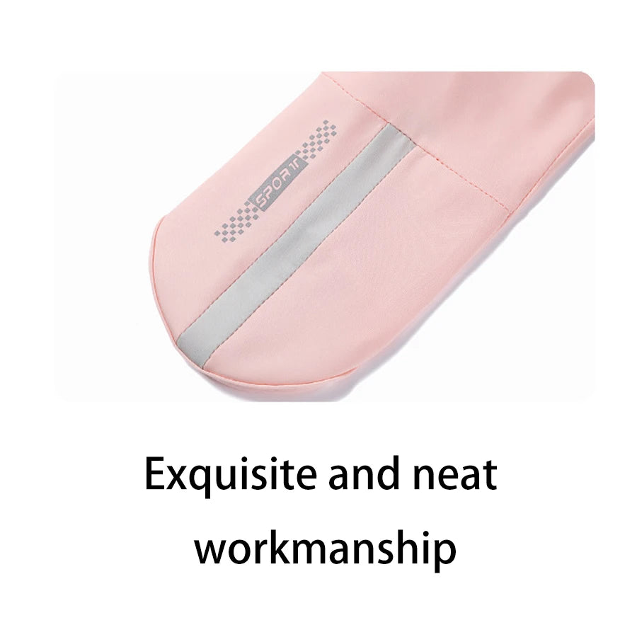 Guantes de verano seda helada anti-UV para mujer | Sin dedos, táctiles y antideslizantes