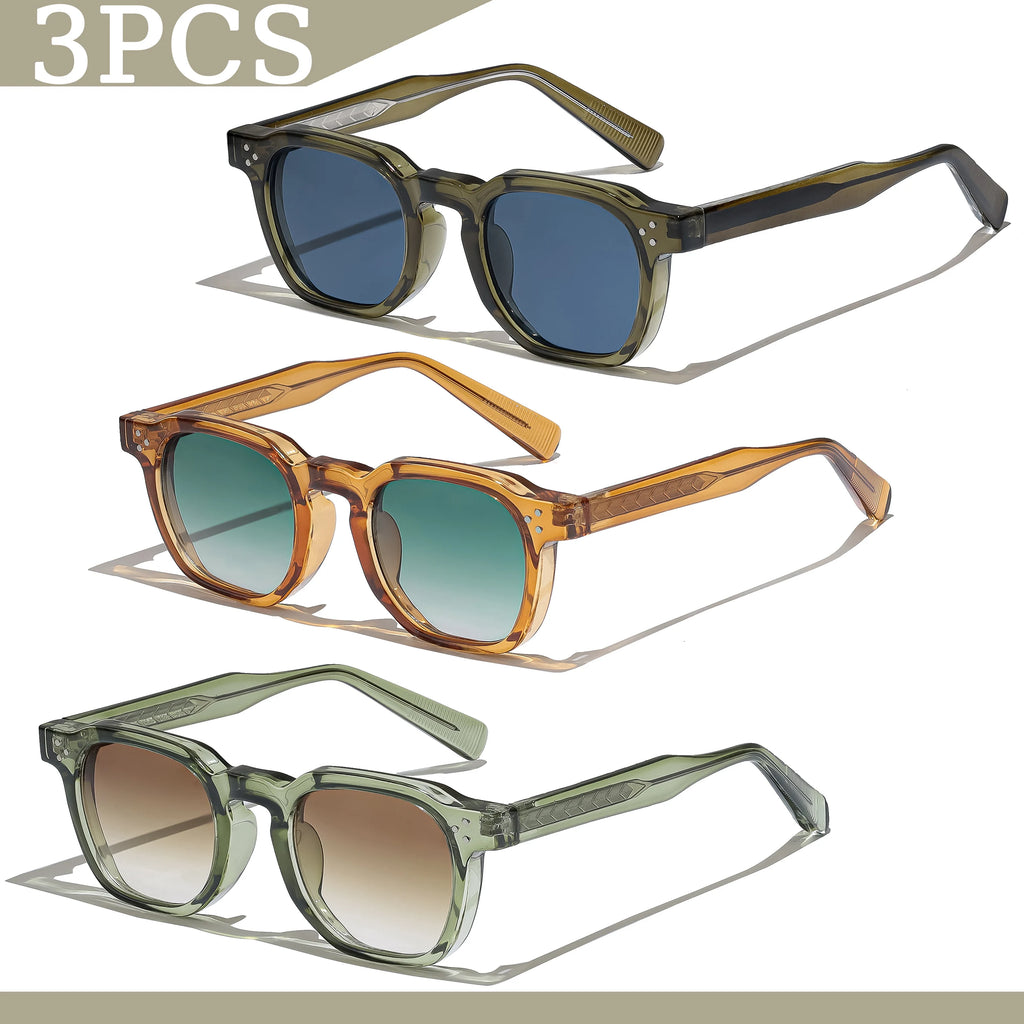 Gafas de sol cuadradas retro UV400 | Estilo punk fashion para hombre y mujer