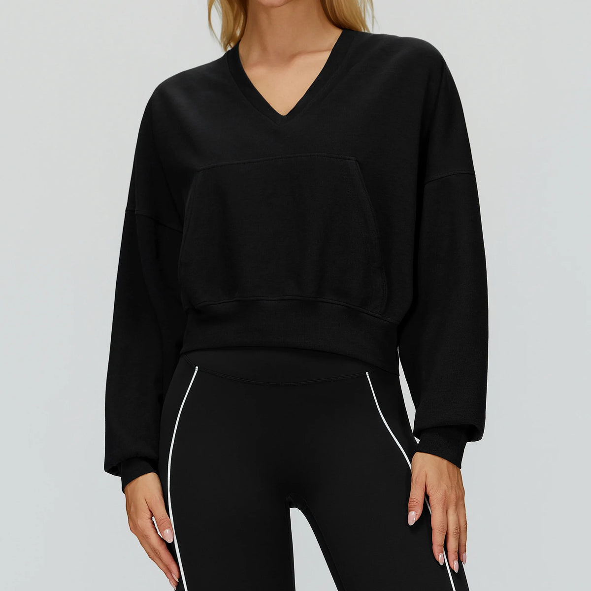 Hooded Hoodie mujer Yoga Long Sleeved Warm Windproof Casual Loose Sports Hoodie Outdoor Hiking and Running Sports Jacket