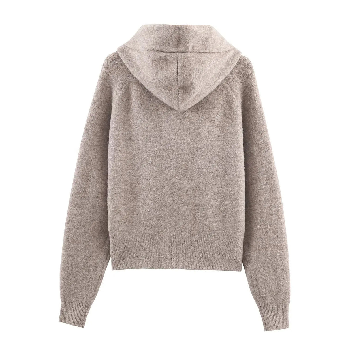 Hoodie tejido con detalle de lazo – Mujer