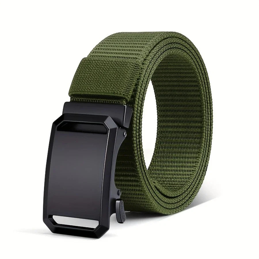 Cinturón con hebilla automática para hombre | Estilo táctico y casual para trabajo y outdoor