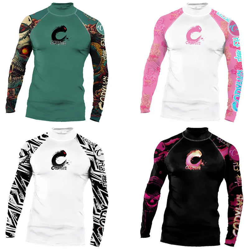Traje de surf manga larga UPF 50+ – Protección solar y libertad de movimiento