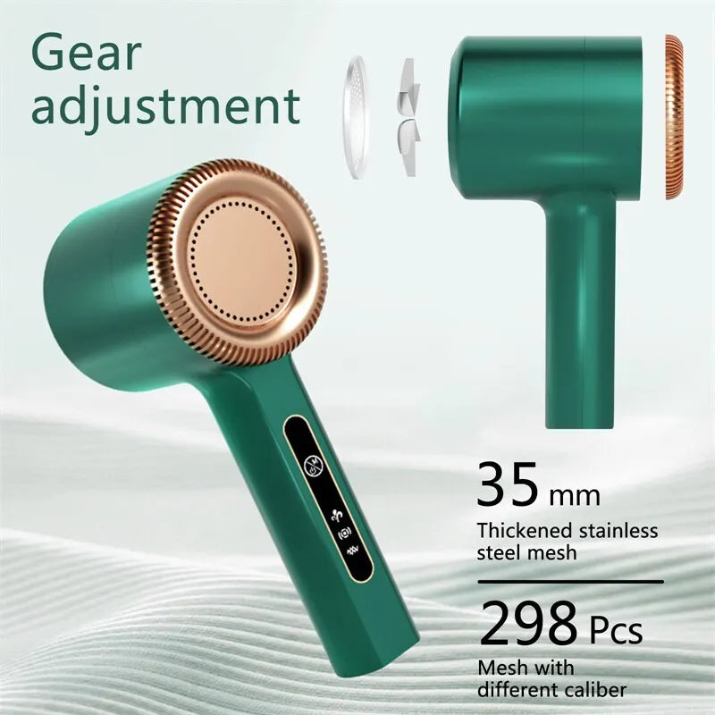 Quitapelusas eléctrico recargable por USB para ropa: eliminador de bolitas y pelusa para suéteres y prendas.