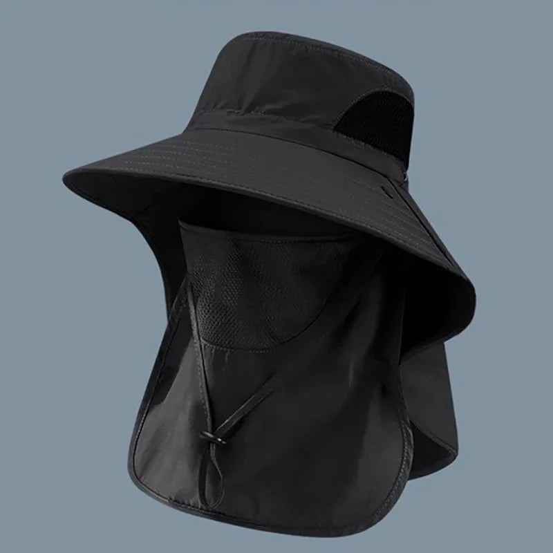Sombrero tipo pescador UPF con visera y solapa para el cuello | Unisex para outdoor