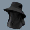 Sombrero tipo pescador UPF con visera y solapa para el cuello | Unisex para outdoor