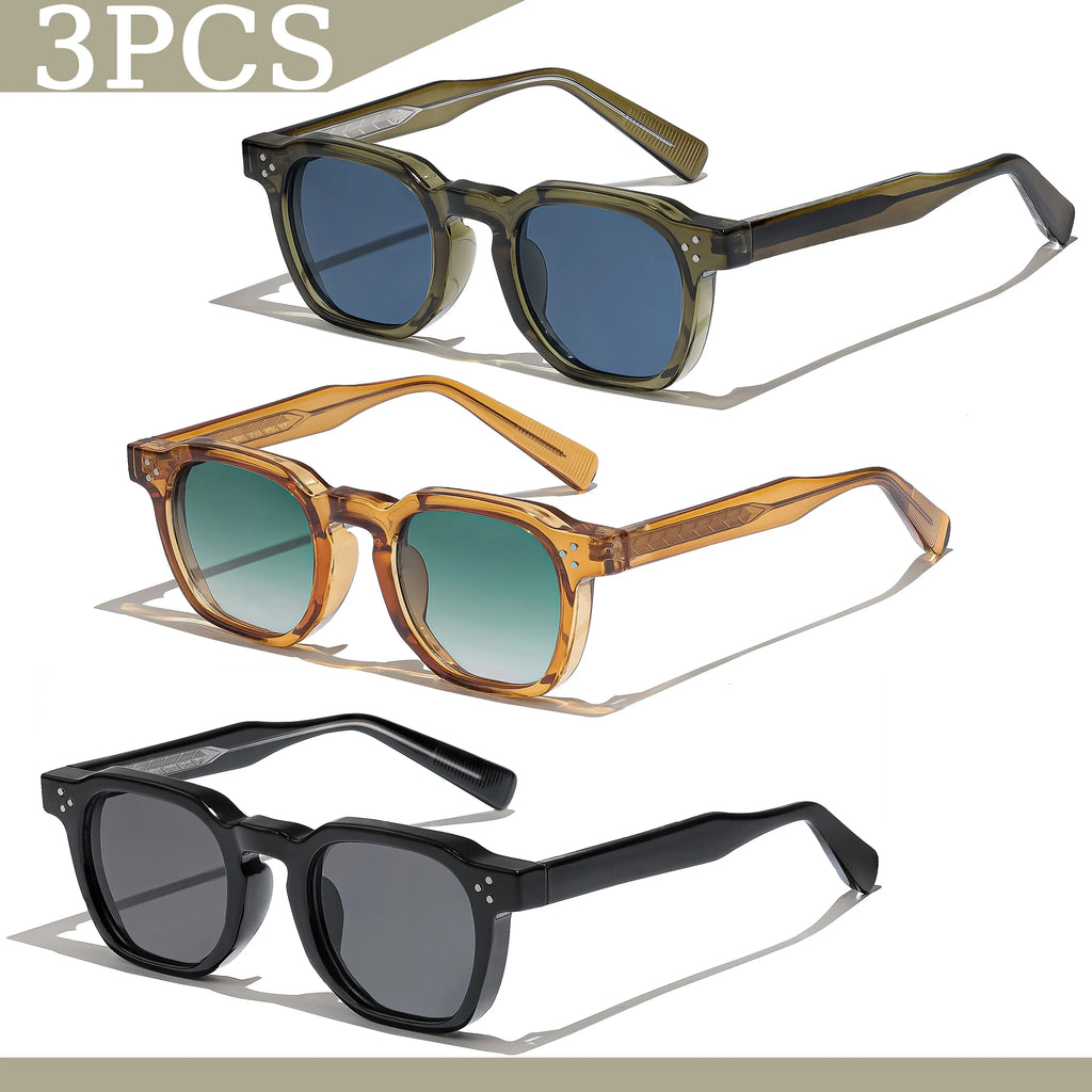 Gafas de sol cuadradas retro UV400 | Estilo punk fashion para hombre y mujer