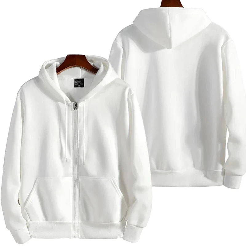 Hoodie con cierre completo – Corte holgado hombre