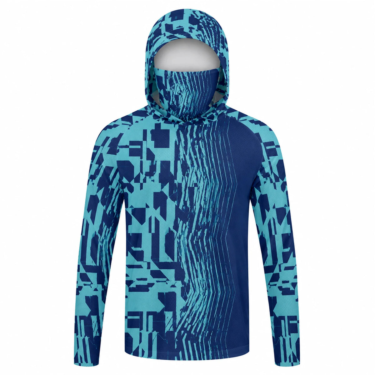Camiseta de pesca manga larga con capucha y protección UV – Hombre
