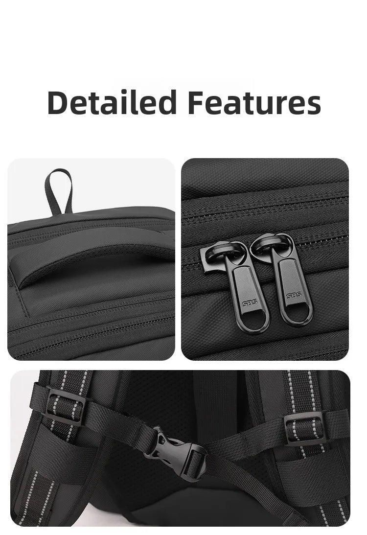 Mochila multifuncional compresión al vacío unisex | Equipaje de mano con compartimento portátil
