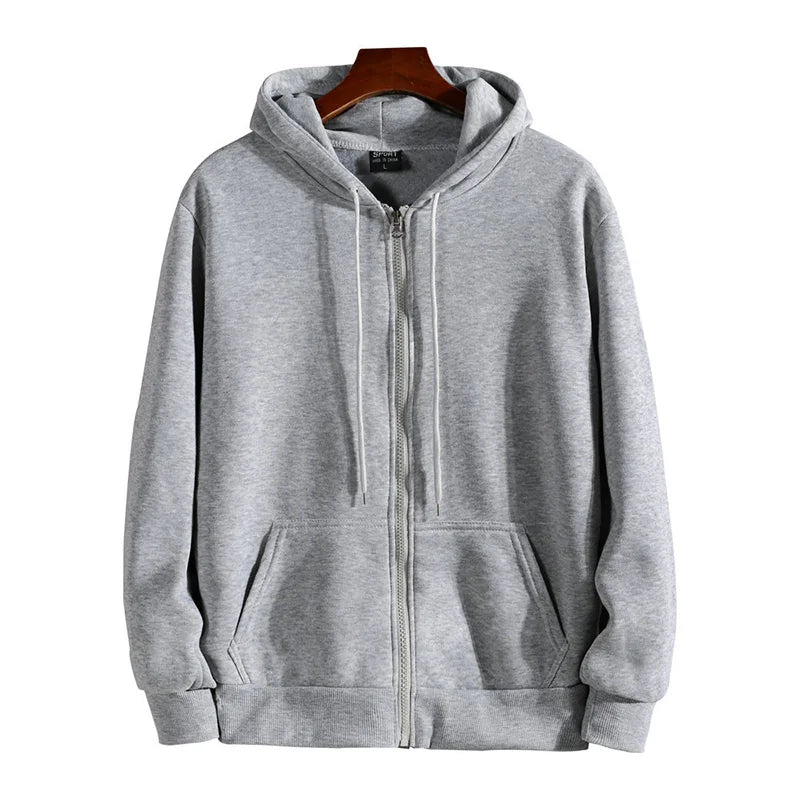 Hoodie con cierre completo – Corte holgado hombre