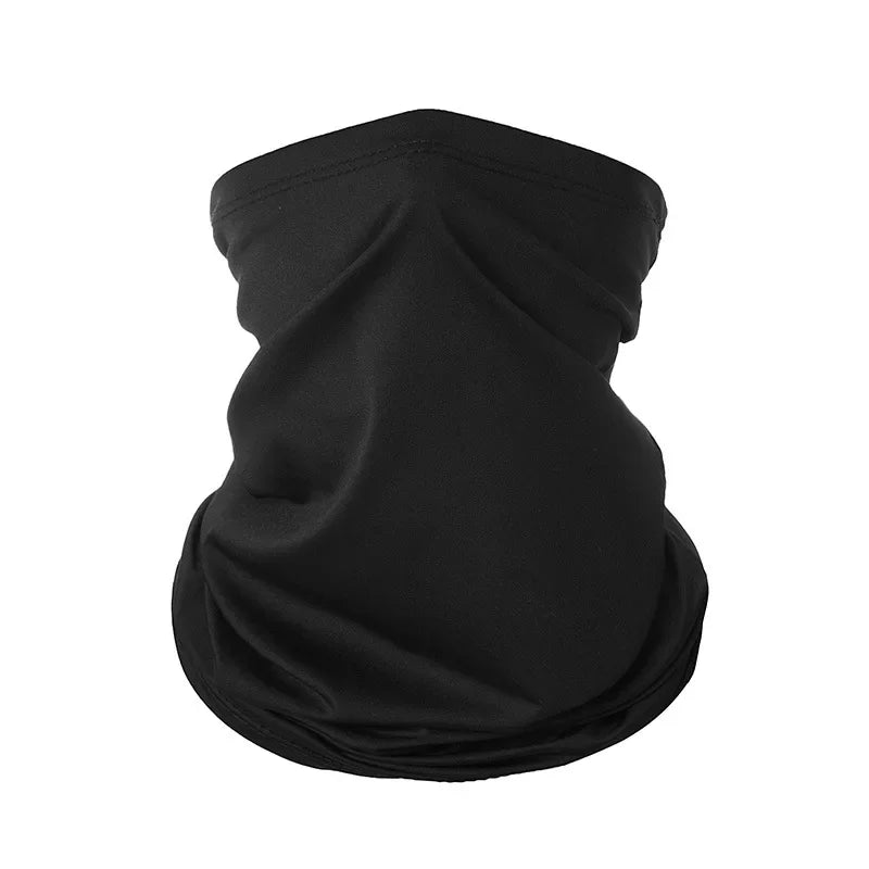 Buff multifuncional tipo turbante para ciclismo y actividades al aire libre: protección para el cuello y la cabeza, tejido de seda fría con protección solar; apto para hombres y mujeres (pesca, senderismo, máscara).