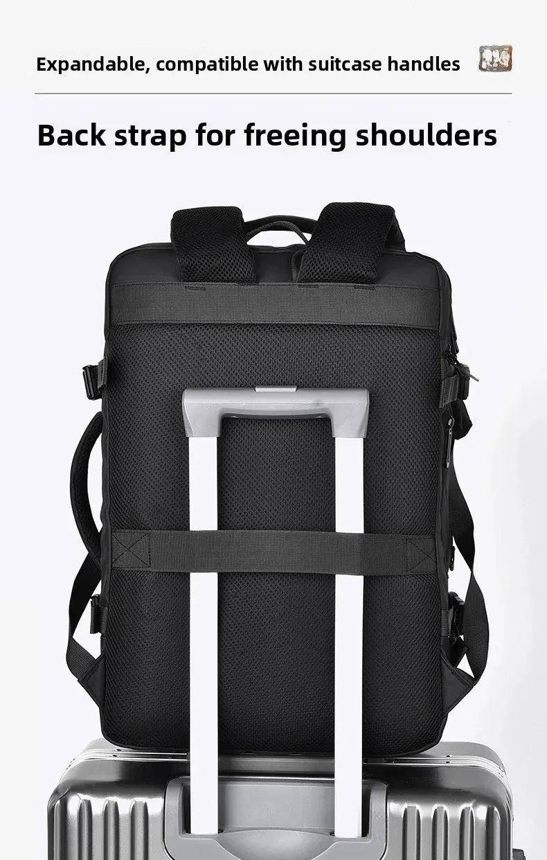 Mochila multifuncional compresión al vacío unisex | Equipaje de mano con compartimento portátil