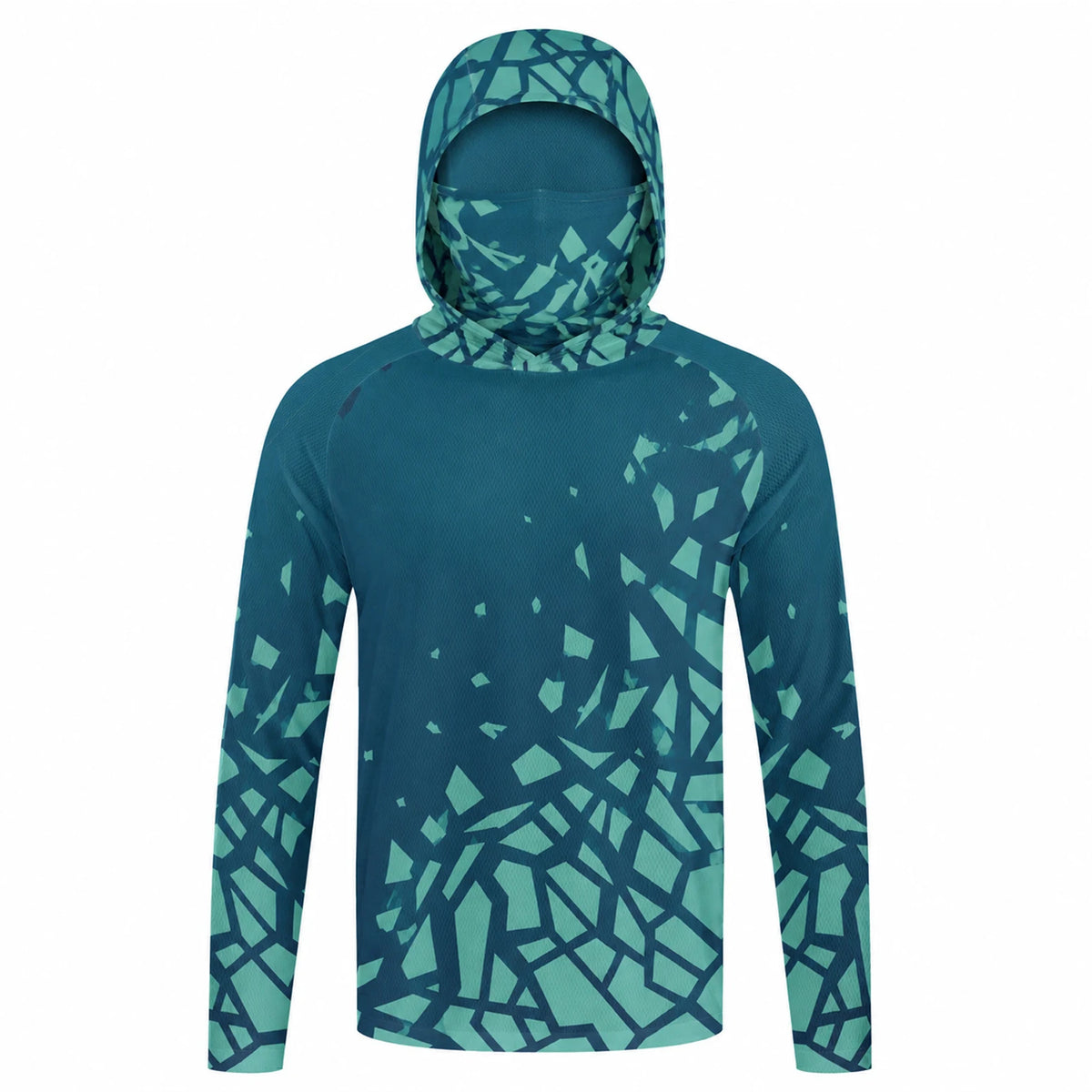 Camiseta de pesca manga larga con capucha y protección UV – Hombre