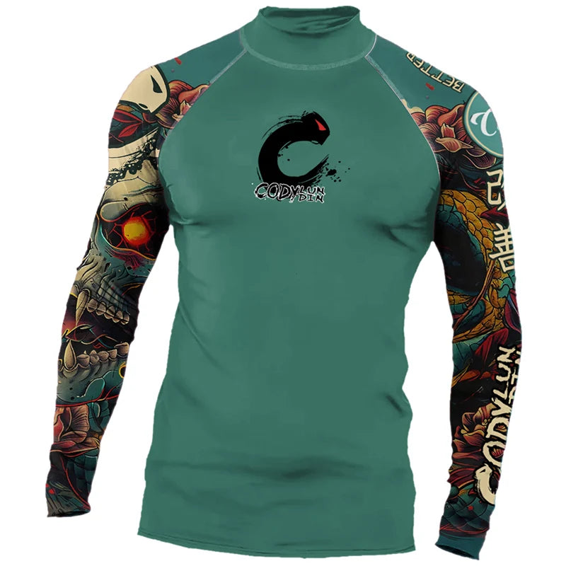 Traje de surf manga larga UPF 50+ – Protección solar y libertad de movimiento