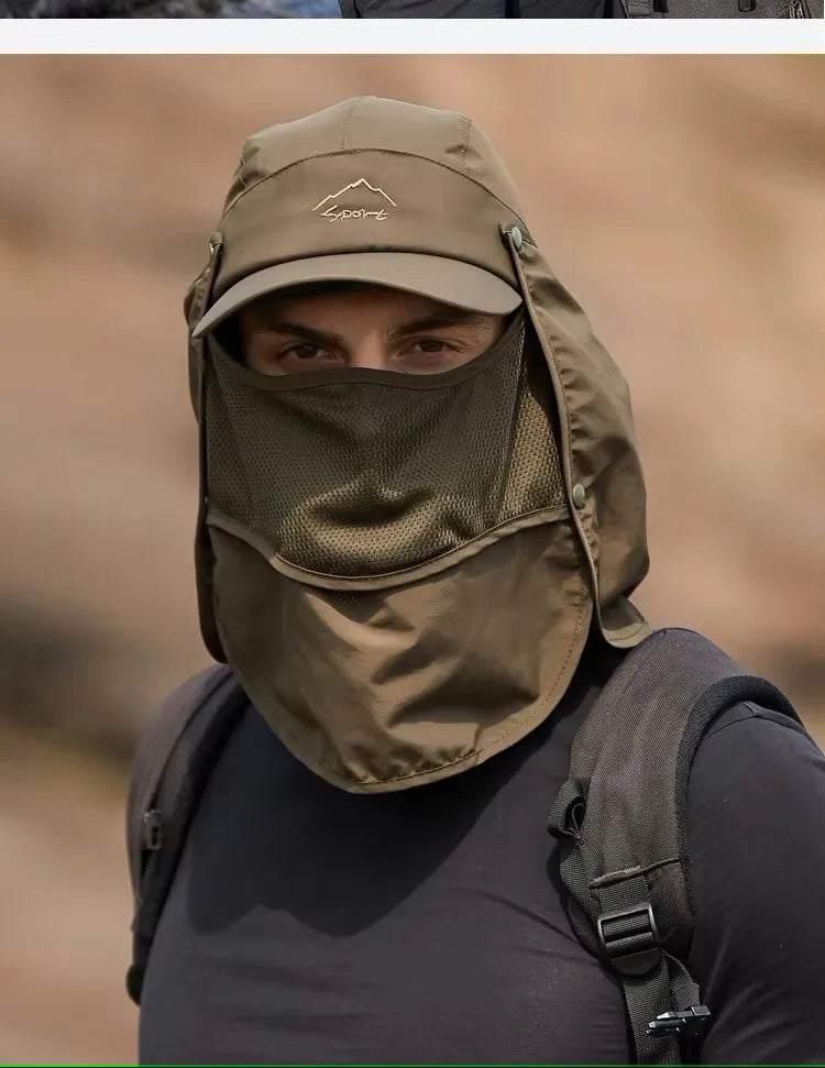UPF 50+ Gorra de proteccion solar para pesca, outdoor, hiking.