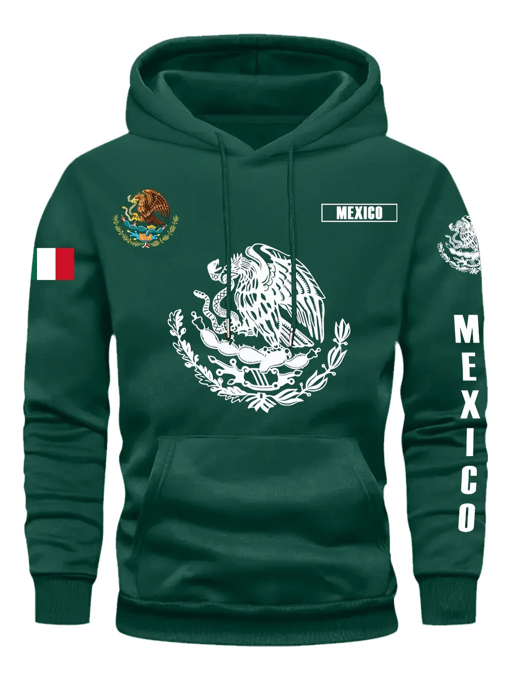 Hoodie Bandera de México – Unisex outdoor