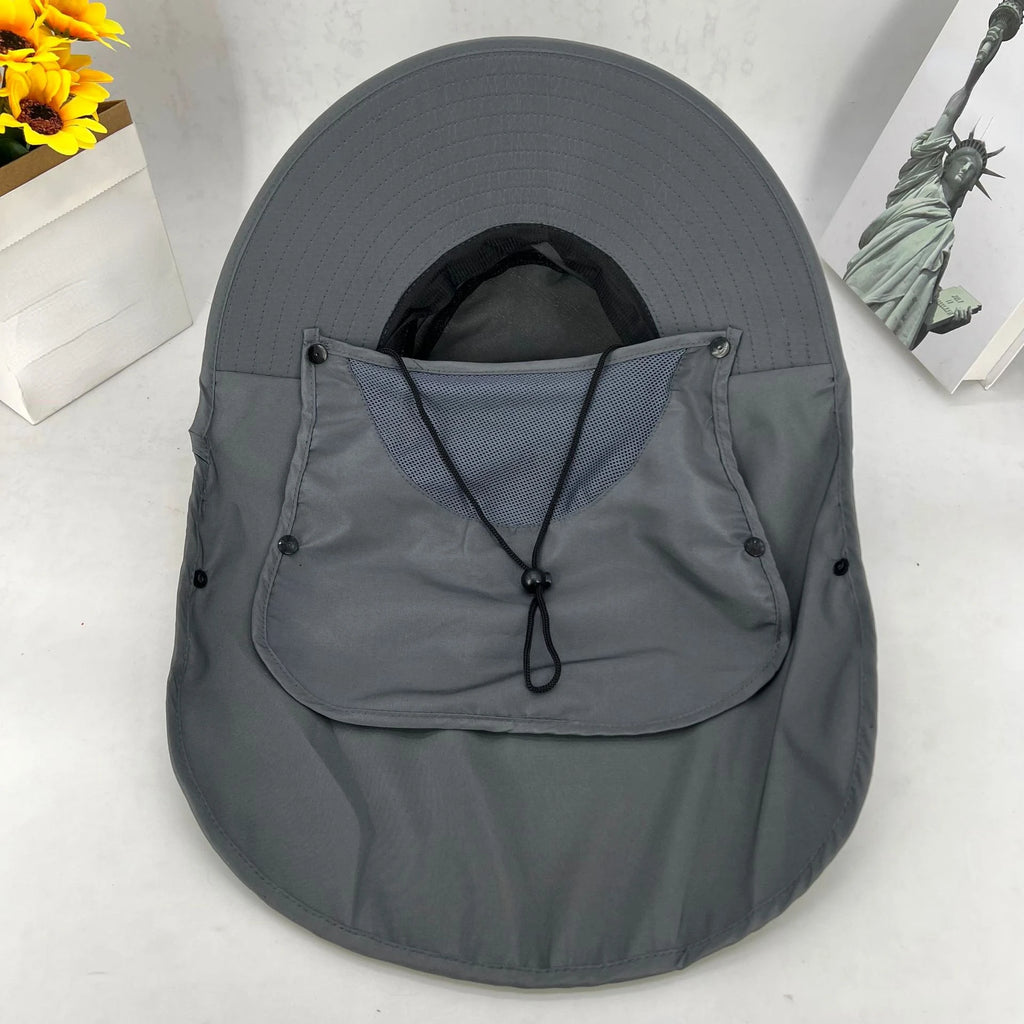 UPF50+  Sombrero para sol Neck Cover Outdoor Fishing Hiking UV Protection