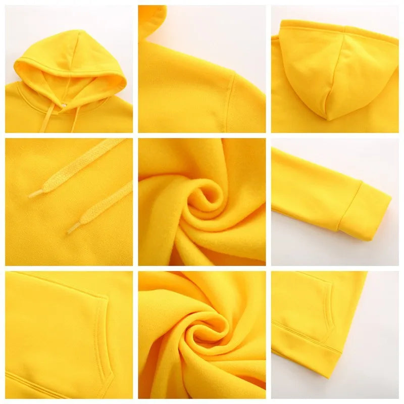 Hoodie oversize color sólido – Hombre y mujer