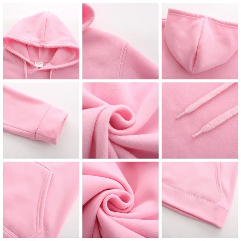 Hoodie oversize color sólido – Hombre y mujer