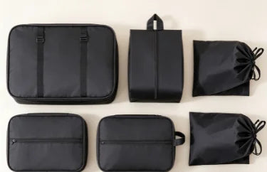 Set organizadores de viaje: cubos de embalaje, bolsas para maleta y fundas para ropa y zapatos