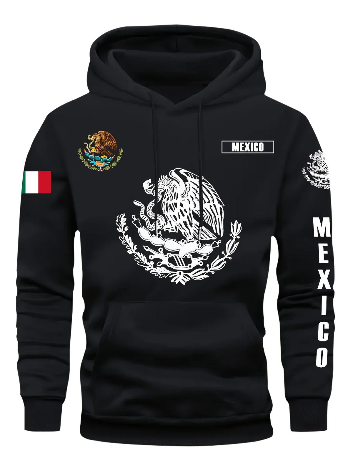 Hoodie Bandera de México – Unisex outdoor