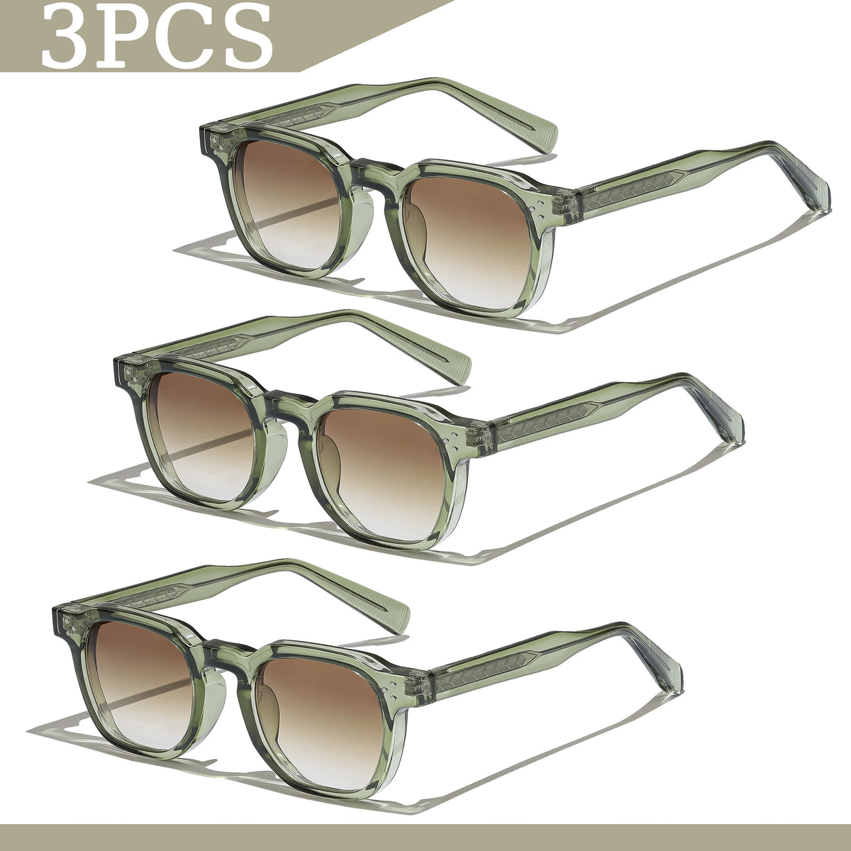 Gafas de sol cuadradas retro UV400 | Estilo punk fashion para hombre y mujer