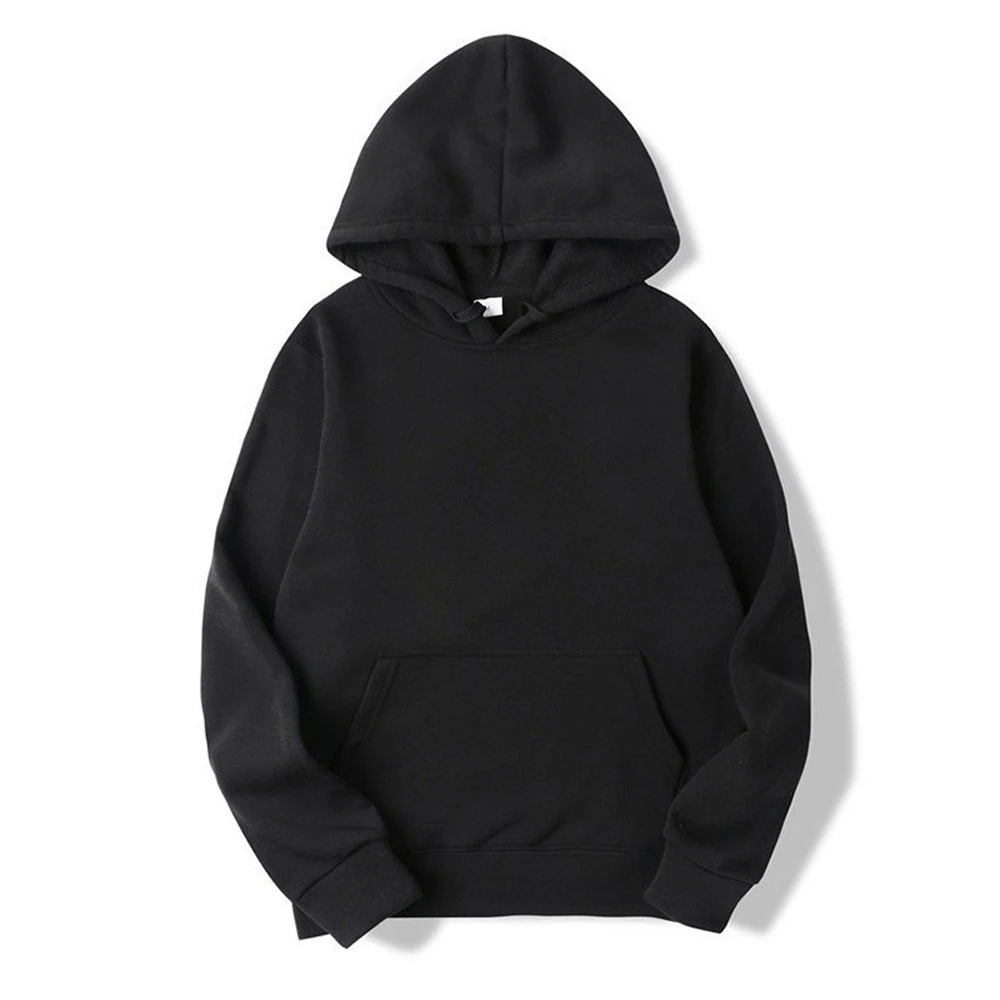 Hombre y mujer Pullover Spring Autumn Casual Hoodie Sweatshirts Solid Color Hoodies Oversize Black Sweatshirt For Male