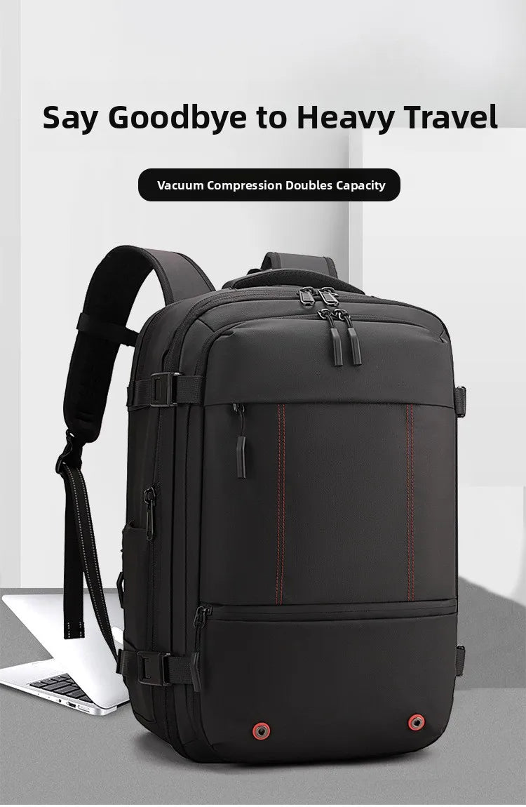 Mochila multifuncional compresión al vacío unisex | Equipaje de mano con compartimento portátil