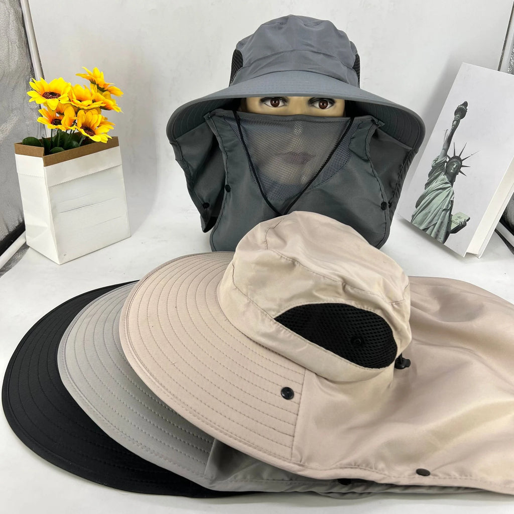 UPF50+  Sombrero para sol Neck Cover Outdoor Fishing Hiking UV Protection