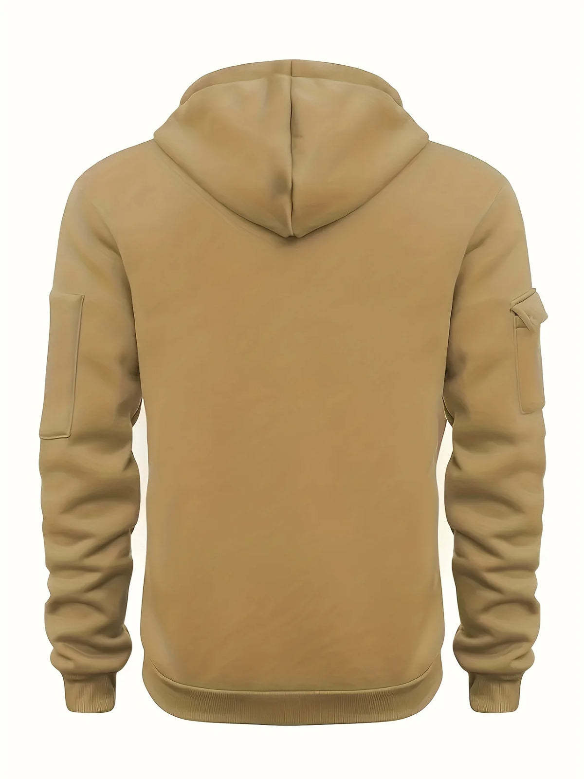 Hoodie con cierre y multibolsillos – Running hombre