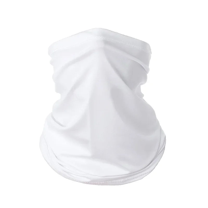 Buff multifuncional tipo turbante para ciclismo y actividades al aire libre: protección para el cuello y la cabeza, tejido de seda fría con protección solar; apto para hombres y mujeres (pesca, senderismo, máscara).