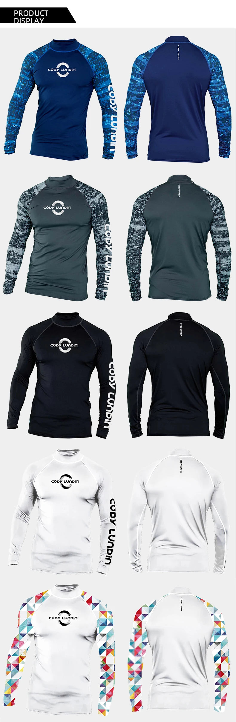 Traje de surf manga larga UPF 50+ – Protección solar y libertad de movimiento