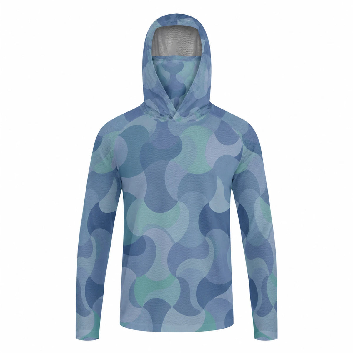 Camiseta de pesca manga larga con capucha y protección UV – Hombre
